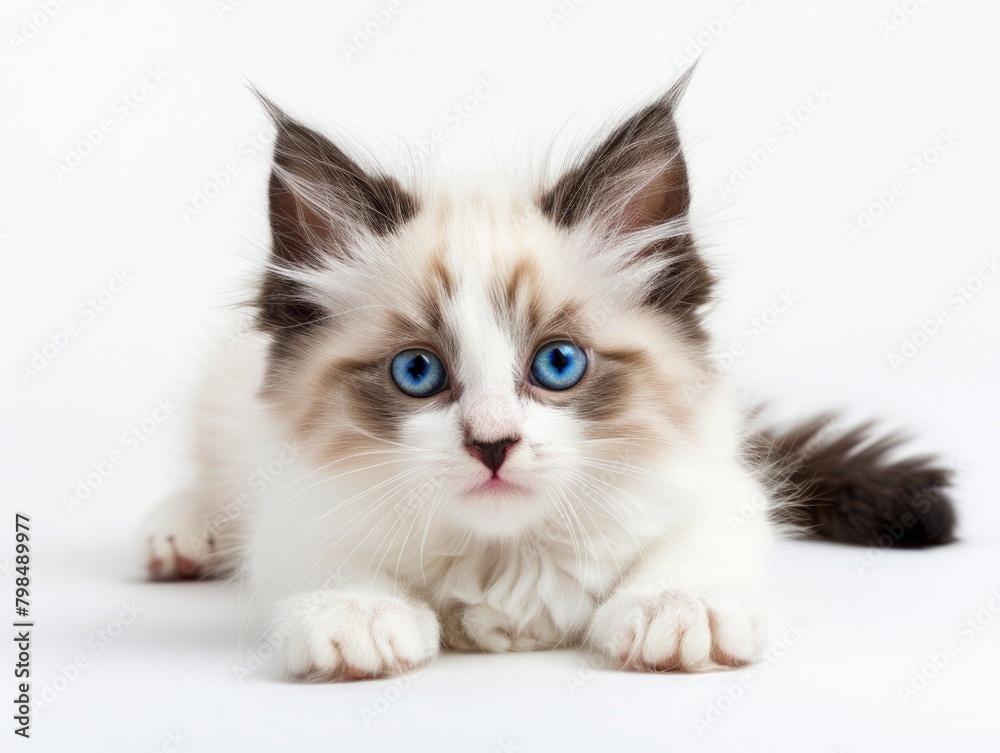 Obraz premium A cat on a white background