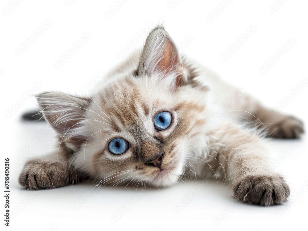 Obraz premium A cat on a white background