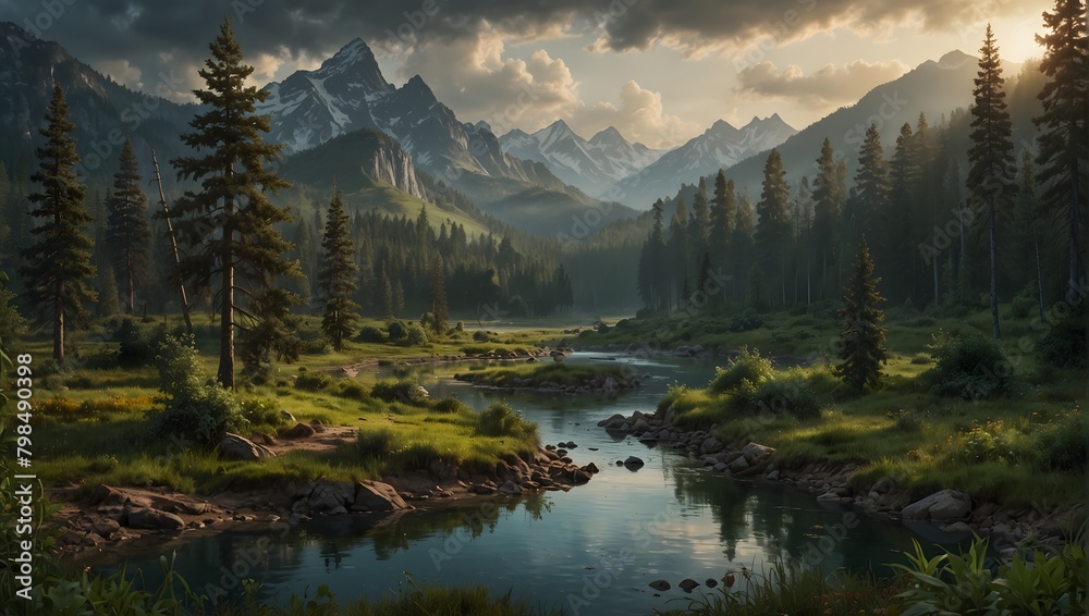  Nature and Environmental Awareness Beautiful and detailed depictions of untouched natural environments, often emphasizing conservation and the beauty of nature ai_generated