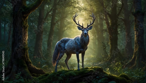 Fantasy and Mythology Detailed portrayals of mythical creatures, enchanted forests, and magical events ai_generated © Haroon