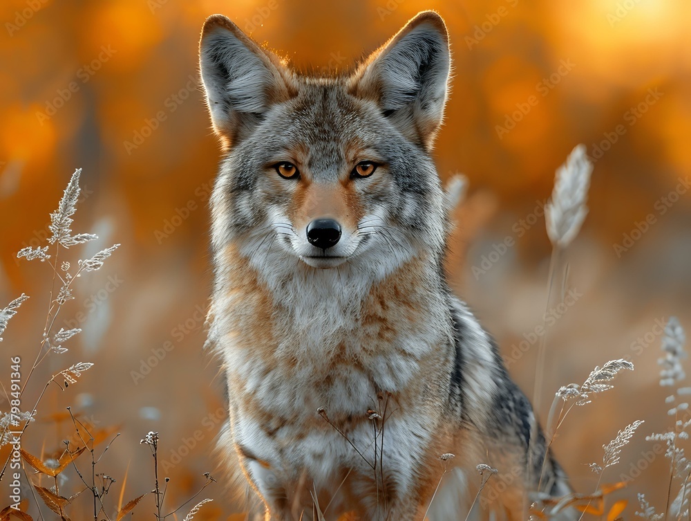 Fototapeta premium Gorgeous Coyote in Earthy Tones