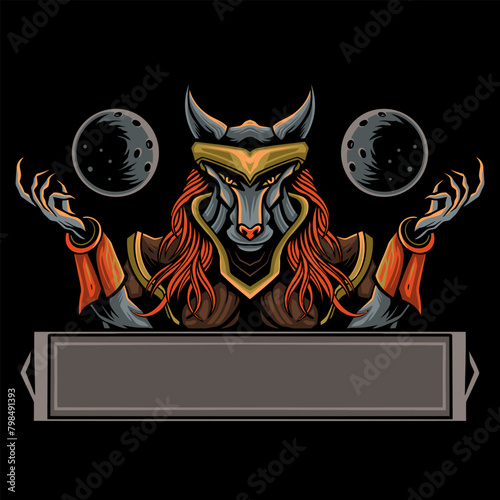 wolf commander illustration