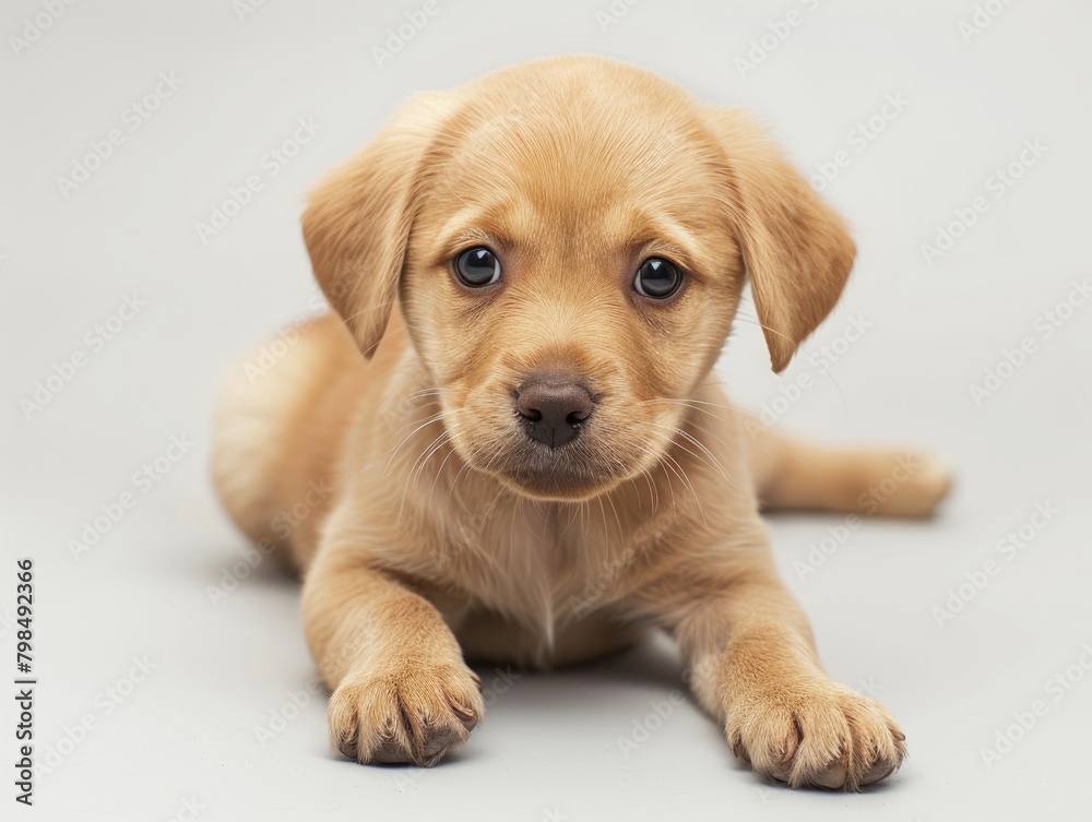 A small dog with a white background A small dog with a white background