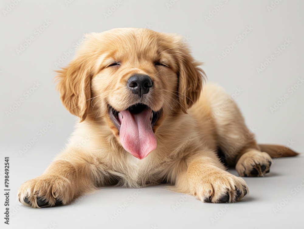 A small dog with a white background A small dog with a white background