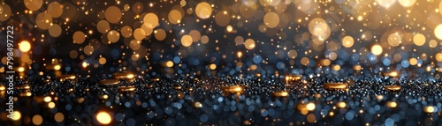 Wishing you a joyous start to the new year with the golden number 2023 on a sparkling black card