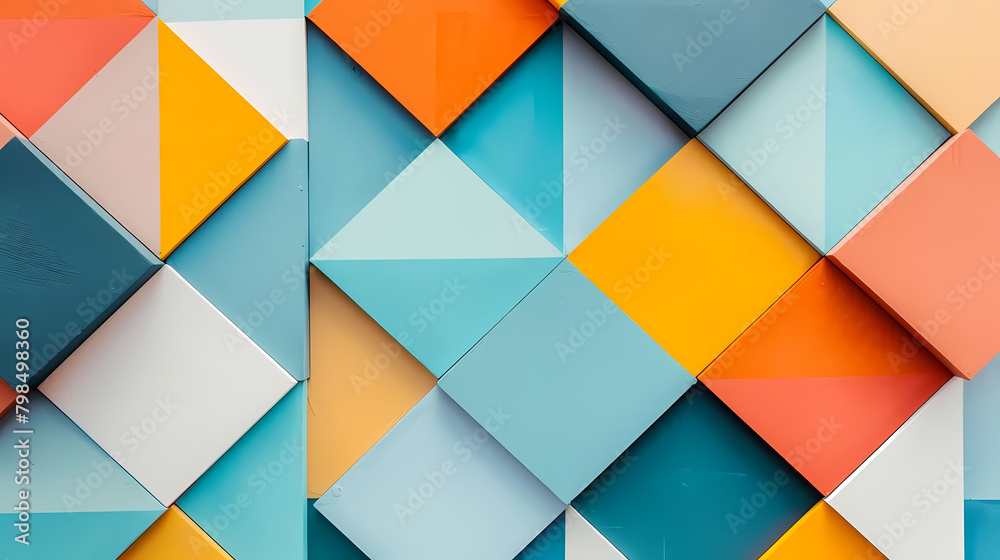 geometric patterned website header featuring a colorful wall geometric patterned website header featuring a colorful wall