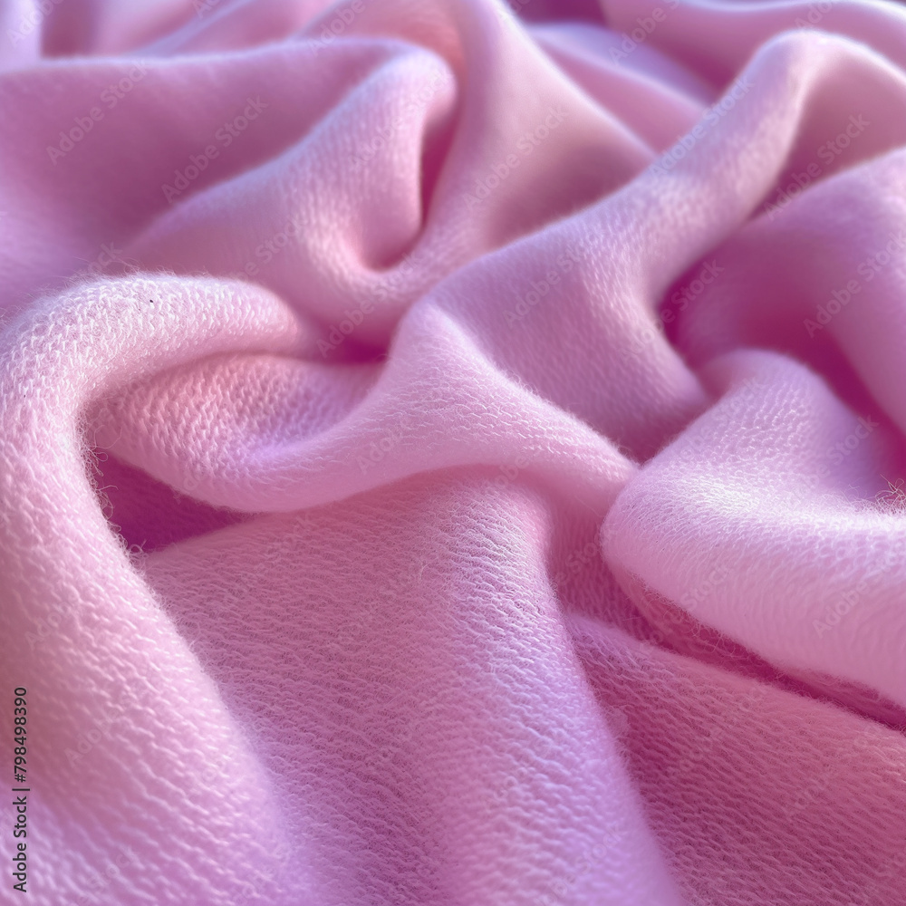 Closeup of the texture and fabric quality of light pink cashmere-Enhanced Closeup of the texture and fabric quality of light pink cashmere-Enhanced