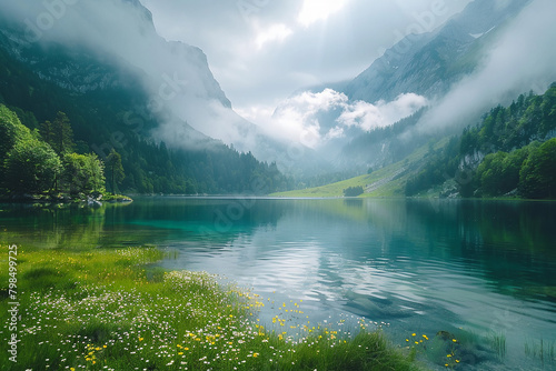 lake in the mountains