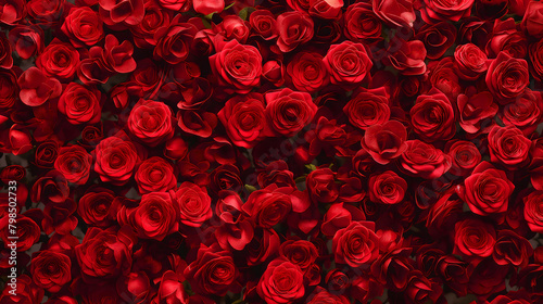 Enchanting Red Roses: A High-Resolution Background Blanket