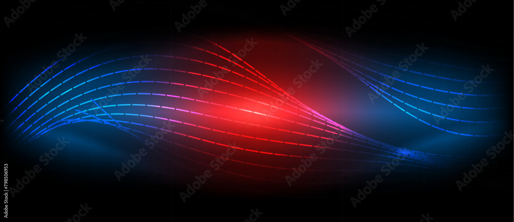 a red and blue wave on a black background High quality a red and blue wave on a black background High quality