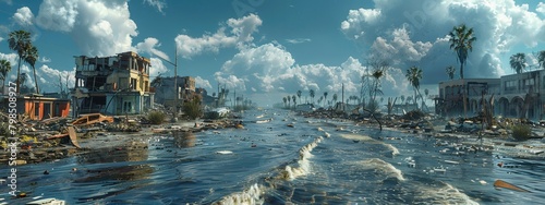 Stunning 3D Disaster Aftermath Visualization with Midjourney's Advanced Rendering Tools - photo