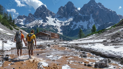 Disappearing Alpine Beauty: Renowned Resort in Crisis - Rockslides and Melting Glaciers photo