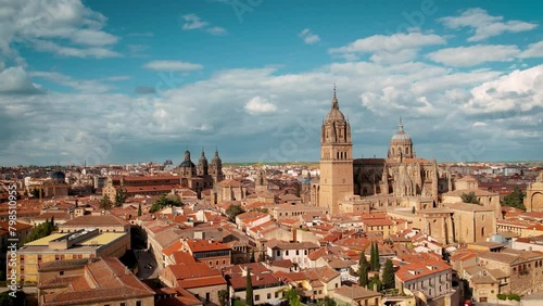 Aerial panorama of Salamanca, Spain