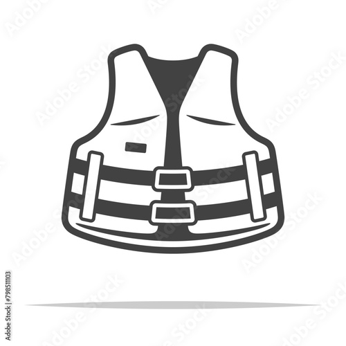 Life jacket vest icon transparent vector isolated