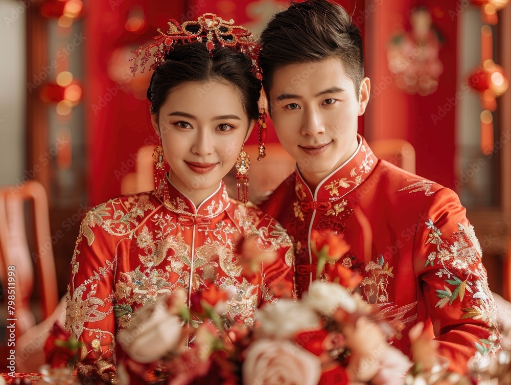 Chinese style wedding photos