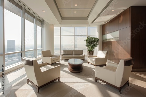 Blurred Backgrounds in Business Interiors  Crafting Modern Spaces with Panoramic Views