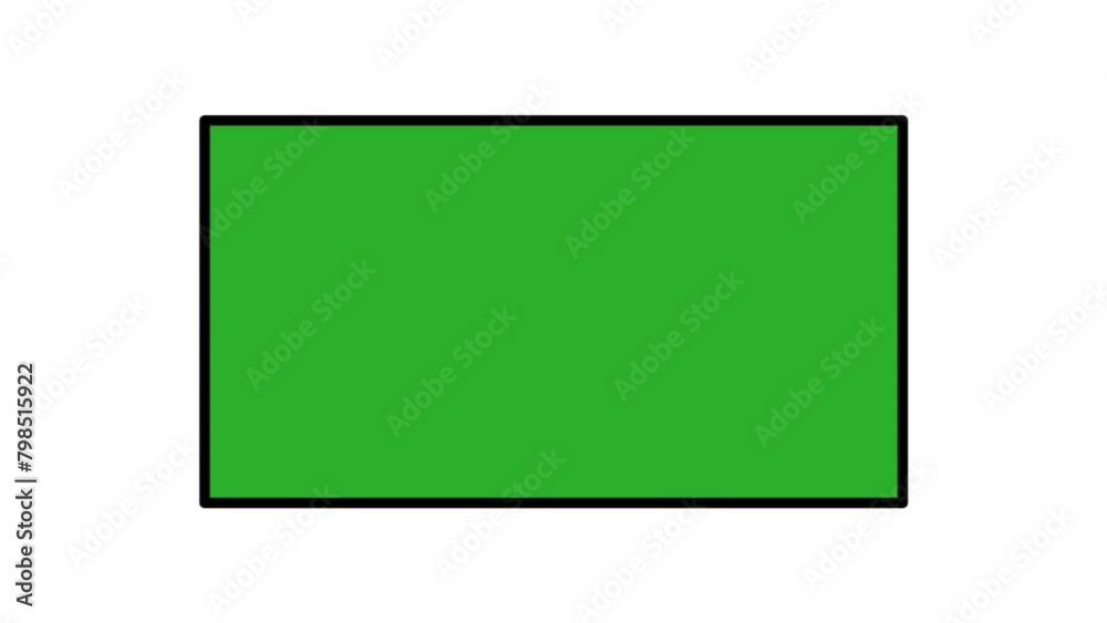 Green screen animation on a clean white background. animation with key color. Color key Green screen animation on a clean white background. animation with key color. Color key