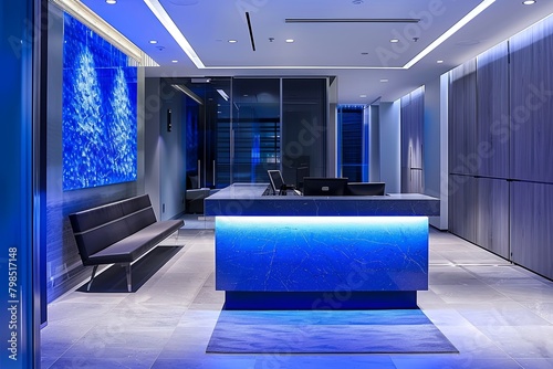 High-Key Corporate Luxe: Abstract Interior Design Trends & Luxurious Office Environments © Michael