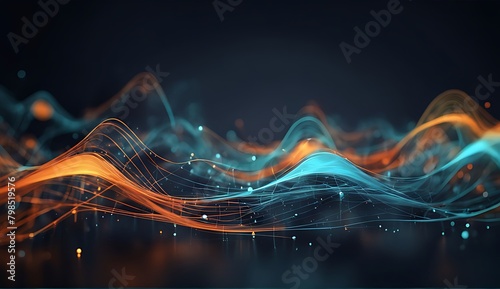  Modern digital abstract 3D background.  .Can be used in the description of network abilities, technological processes, digital storages, science, education, etc. Copy space.  photo