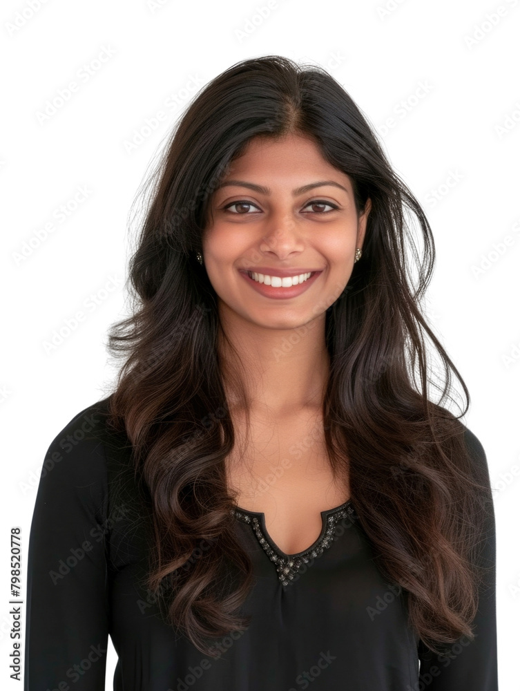 Causal style indian young lady woman transparent background Causal style indian young lady woman transparent background