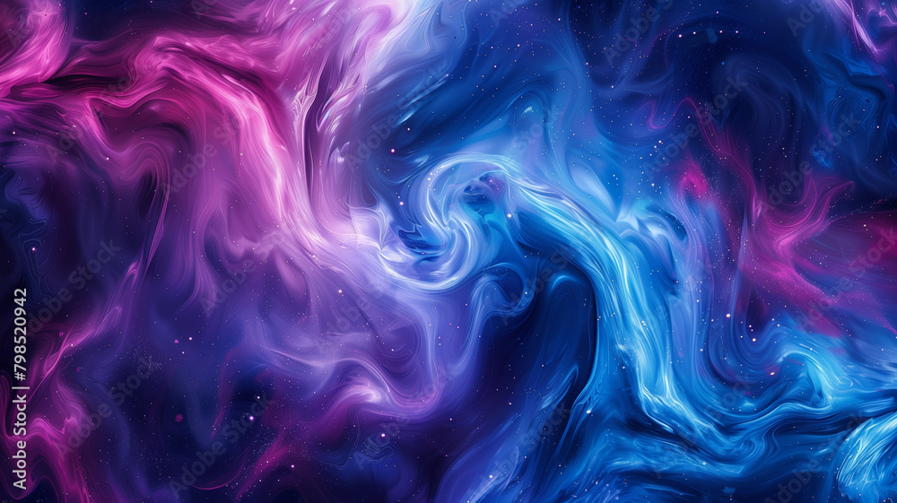 Cosmic Dance of Vibrant Nebula Colors