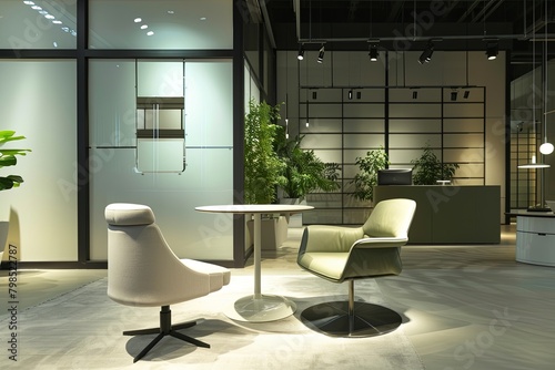 Fashion-Forward Office Interiors  Time-Adjusting Lighting for Stylish Workspaces