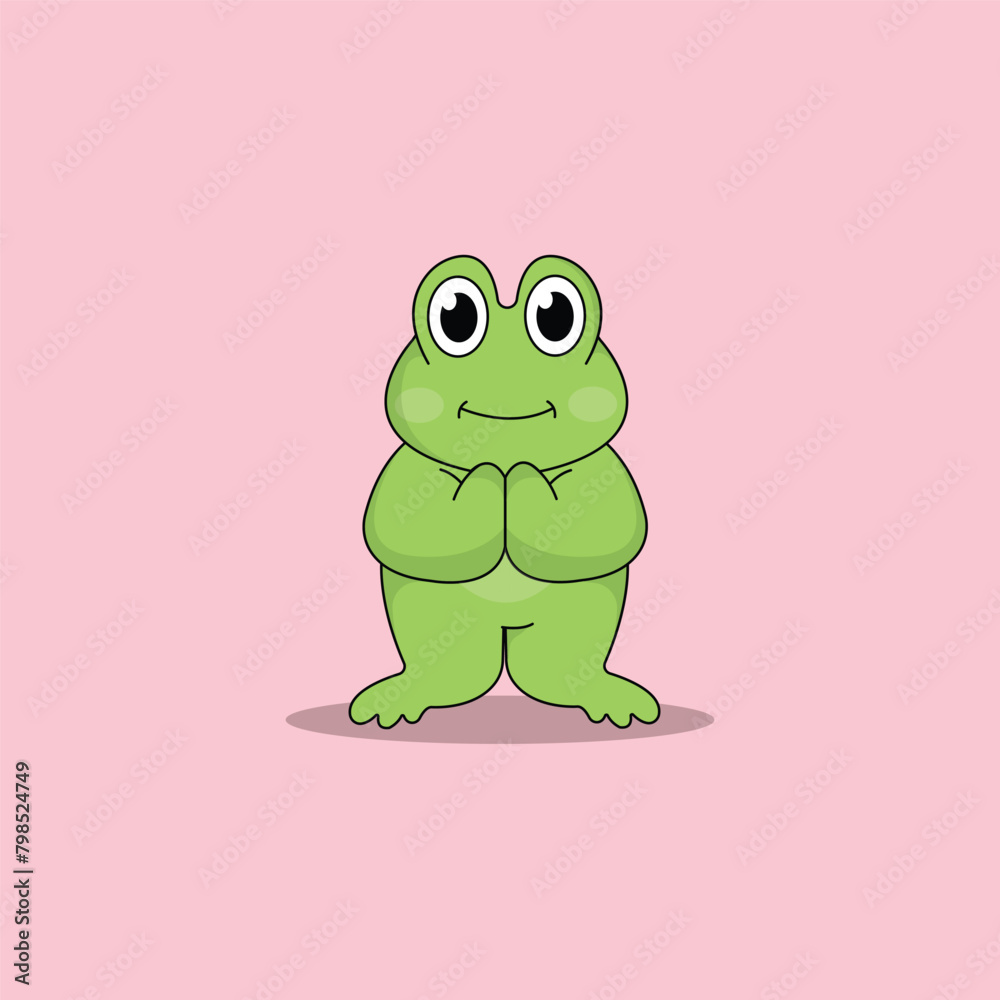 cute frog cartoon vector icon illustration.animal icon illustration. flat style concept cute cute frog cartoon vector icon illustration.animal icon illustration. flat style concept cute