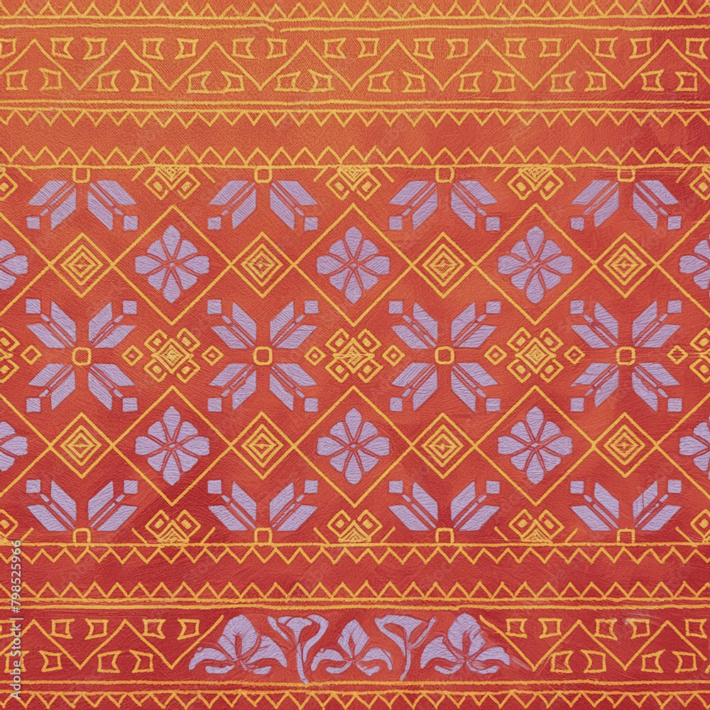 traditional thai style fabric