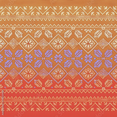 traditional thai style fabric