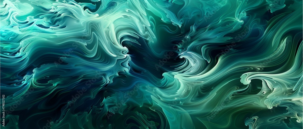 Flowing Waves of Blue: Abstract Background with Water and Light, Inspired by Motion, Texture, and Design Elements like Curves, Lines, and Patterns