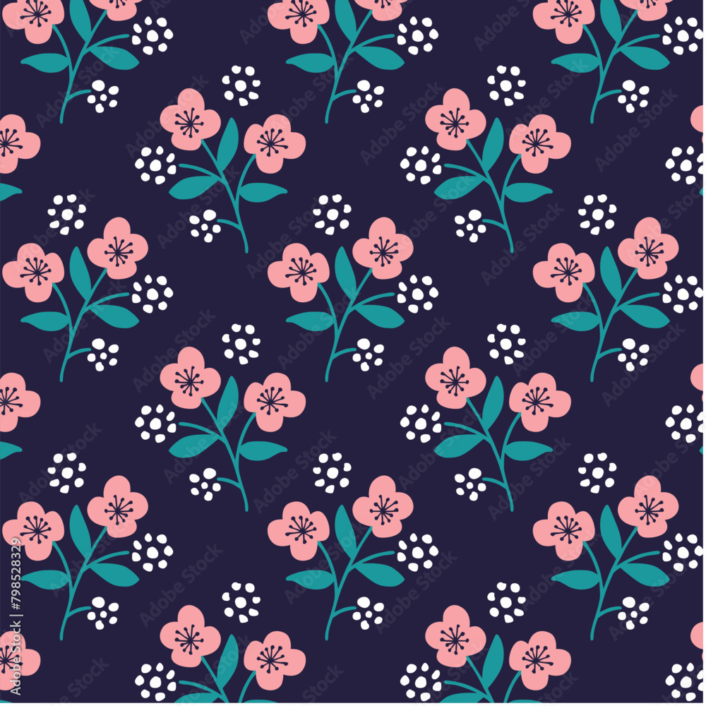 retro flower design in fabric, wallpaper and textures retro flower design in fabric, wallpaper and textures