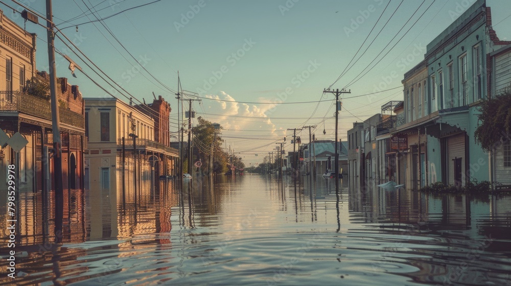 Hurricane Aftermath in New Orleans: Streets Turned into Rivers, Historic Buildings Submerged, Communities Unite in Boats Hurricane Aftermath in New Orleans: Streets Turned into Rivers, Historic Buildings Submerged, Communities Unite in Boats