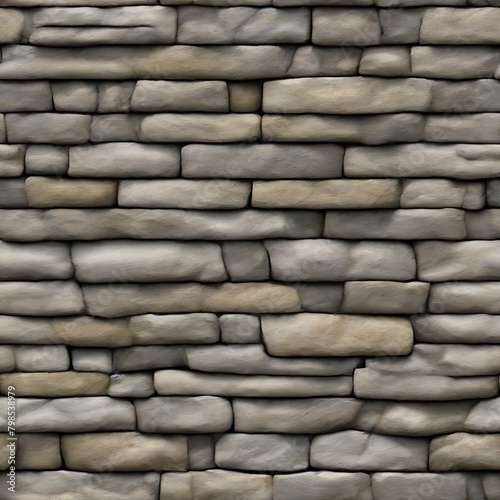 Weathered Stone Wall Vintage Vibes Seamless Texture