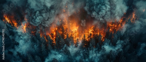 The forest is on fire