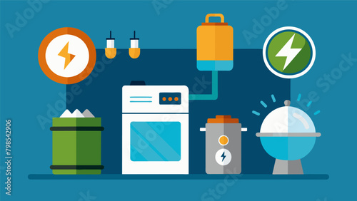 An animated image demonstrating how energyefficient appliances use less energy without sacrificing performance or quality.
