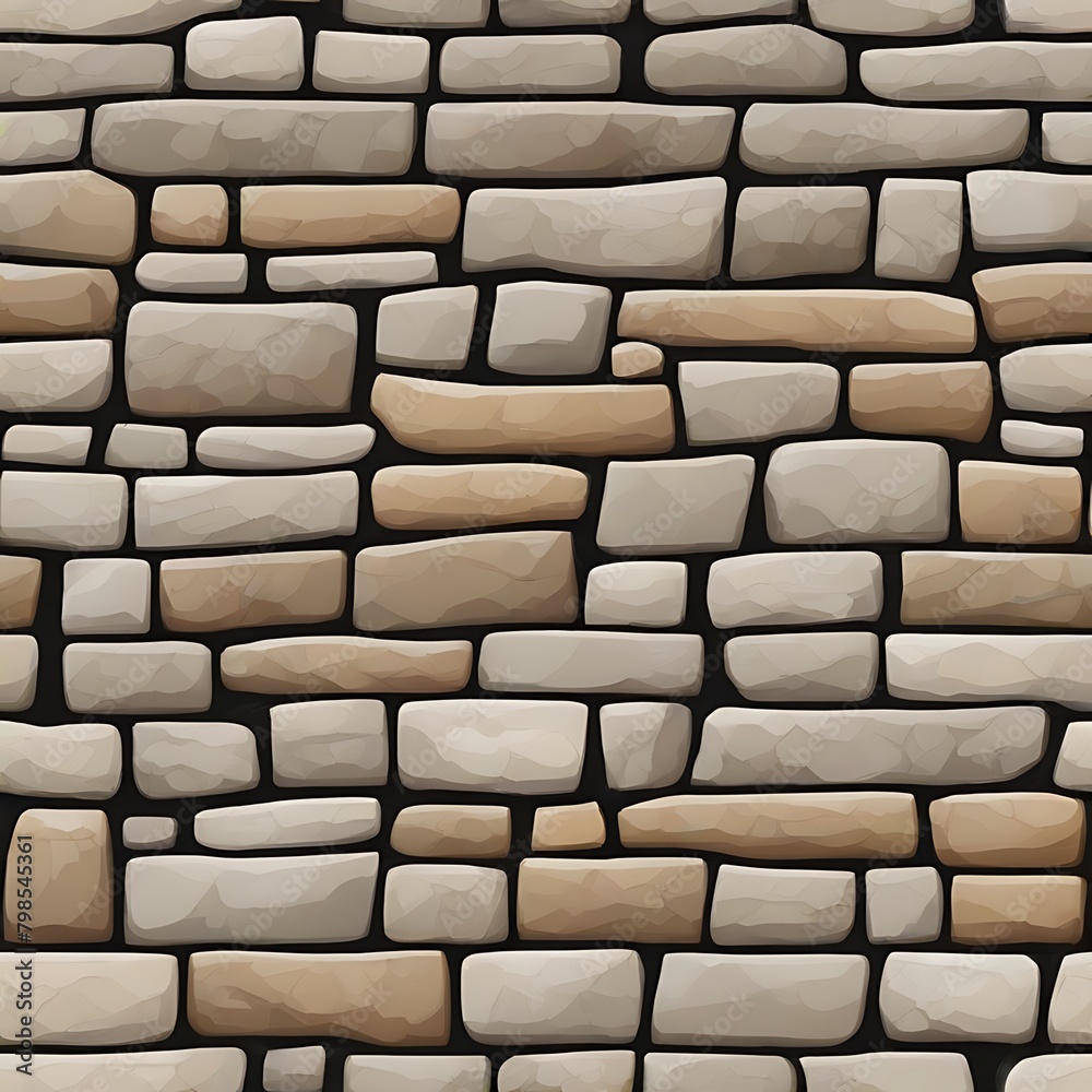 Fototapeta premium Stone Masonry Wall Natural Beauty Seamless Design