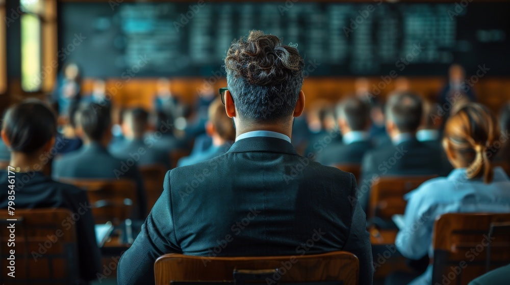 An executive giving a motivational speech to employees, inspiring dedication and commitment to the company's mission. An executive giving a motivational speech to employees, inspiring dedication and commitment to the company's mission.