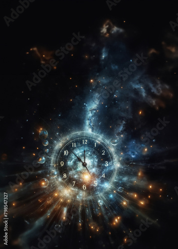 space-time concept illustration