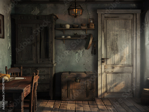 Whispers of the Past: An Abandoned House's Silent Tale. Generative AI