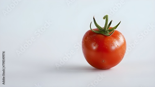 Fresh tomatoes isolated on white background, Vegetables: Tomato Isolated on White Background ai generated 