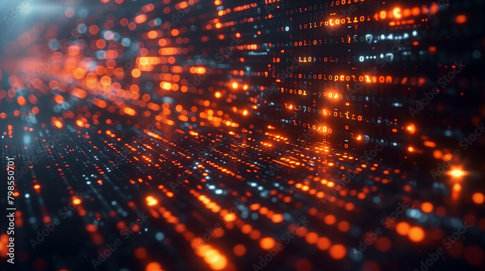 Abstract Digital Background with Binary Code and AI Algorithms Abstract Digital Background with Binary Code and AI Algorithms
