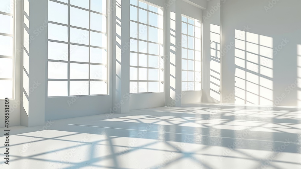Sunlit spacious room, perfect for real estate and minimalist lifestyle themes. Sunlit spacious room, perfect for real estate and minimalist lifestyle themes.