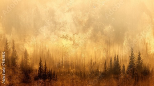 A high-resolution digital illustration featuring an elegant artistic canvas with a gradient of gold and beige tones, textured with brush strokes and subtle dust. AI generated