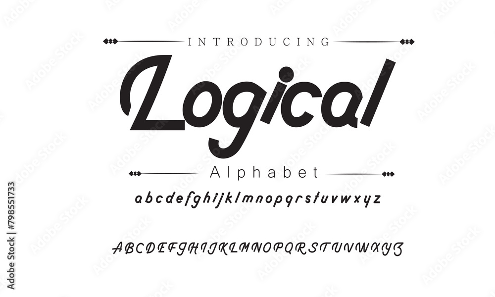 Logical Signature Font Calligraphy Logotype Script Brush Font Type Font lettering handwritten