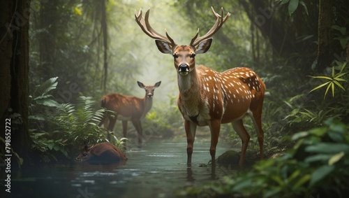 deer in the forest © Muntaha