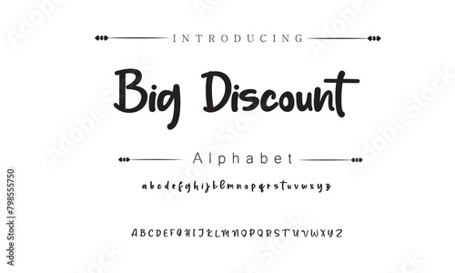 Big Discount Signature Font Calligraphy Logotype Script Brush Font Type Font lettering handwritten