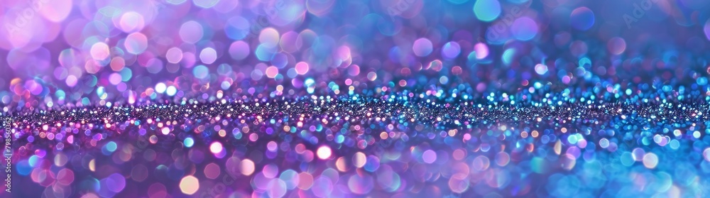 abstract glitter silver, purple, blue lights background. de-focused