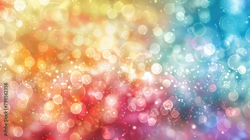 Colorful background design with abstract bokeh