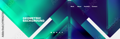 Triangle minimal web site page background design. Vector Illustration For Wallpaper, Banner, Background, Card, Book Illustration, landing page