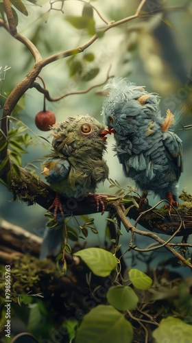 Wallpaper Mural Transform classic literature characters into quirky, surrealistic birds-eye views, blending comedy moments with intricate macro photography techniques Torontodigital.ca